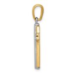 14k Two-tone Cross Pendant - Image 2