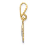 14k and White Rhodium Pick-up Truck Pendant - Image 2