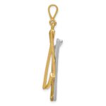 14k Two-tone Large Cut-out Star Of David Pendant - Image 2
