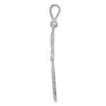 14k White Gold Passion Cross Pendant - Image 2