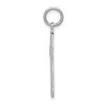 14k White Gold Filigree Cross Charm - Image 2