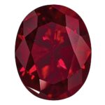 Created Ruby 7x5mm Oval