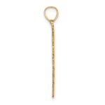 14k Solid Polished Candy Cane Charm - Image 2