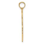 14k Solid I HEART AL Alabama State Pendant - Image 2