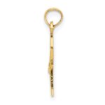 14k Solid I HEART NY New York State Pendant - Image 2
