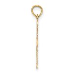 14k Solid I HEART TX Texas State Pendant - Image 2