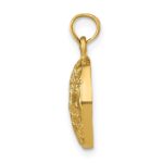 14k Polished Cut-out Globe Pendant - Image 2