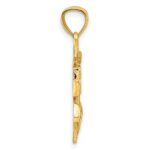 14k United States Navy USN Anchor Pendant - Image 2