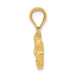 14k Polished Open-Backed Comedy/Tragedy Pendant - Image 2