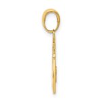 14k Polished Flat-Backed TEACHER Pendant - Image 2