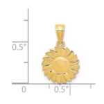14k Polished Sun with Face Pendant - Image 3