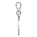 10KW Filigree Initial T Pendant - Image 2