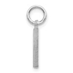 14KW Satin Diamond-cut Letter N Initial Charm - Image 2