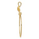 14k Polished Heart Charm Holder Pendant - Image 2