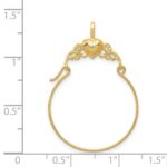 14k Polished Heart Charm Holder Pendant - Image 3