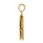 14K 3-D Bible with Lord's Prayer and Moveable Pages Pendant - Image 2