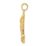 14k Textured Torah Scroll with Star of David Pendant - Image 2