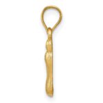 14k Diamond-cut Foot Charm - Image 2