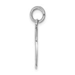 14k White Gold DAUGHTER-MOM 2-Piece Break-apart Heart Charm - Image 2