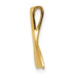 14k 3-D Polished Whale Tail Chain Slide - Image 2