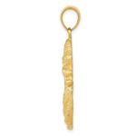 14k Solid Satin and Polished Mother Holding Child Charm - Image 2