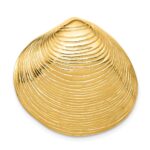 14k Large Clam Shell Omega Slide