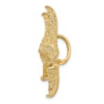 14k Large Textured Starfish Omega Slide - Image 2