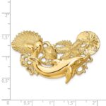 14k Large Dolphin and Shell Cluster Omega Slide - Image 3
