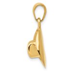 14k 3-D Cowboy Hat Pendant - Image 2