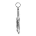 14K White Gold Crucifix Reversible to Cross Pendant - Image 2