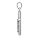 14K White Gold Crucifix Reversible to Cross Pendant - Image 2