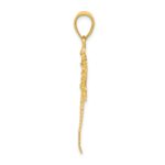 14K Diamond-cut Dragonfly Pendant - Image 2