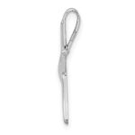 14k White Gold Starfish Chain Slide - Image 2