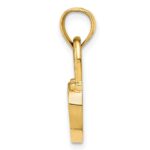 14K Polished Heart Lock Charm - Image 2