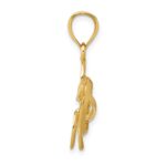 14k Medium Open Turtle Pendant - Image 2