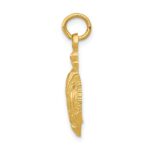 14k Fleur De Lis Crown Charm - Image 2