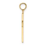 14K RN  Caduceus Cross Charm - Image 2