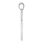 14k White Gold Cross Pendant - Image 2