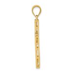 14K Greek Key Cross Pendant - Image 2