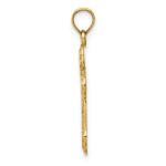 14k Cut-out Budded Cross Charm - Image 2