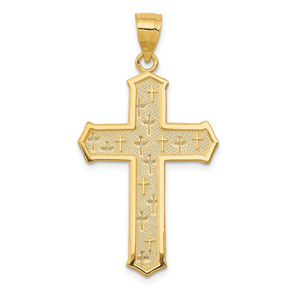 D3523.jpg 14k Passion Cross Pendant - Image 1