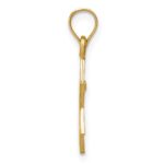 14k Solid Satin Star of David Charm - Image 2