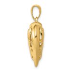 14K Polished 3-D Filigree Puffed Heart Pendant - Image 2