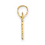 14K Polished and Textured SPECIAL Charm - Image 2
