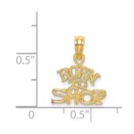 14K BORN TO SHOP Charm - Image 4