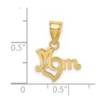 14K MOM with Heart Charm - Image 3