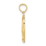 14K #1 MOM in Heart Charm - Image 2