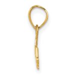 14k BEST GRANDMA with Flower Pendant - Image 2