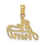14K #1 AUNT Charm - Image 4