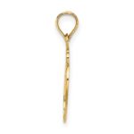 14K #1 SISTER in Heart Charm - Image 2